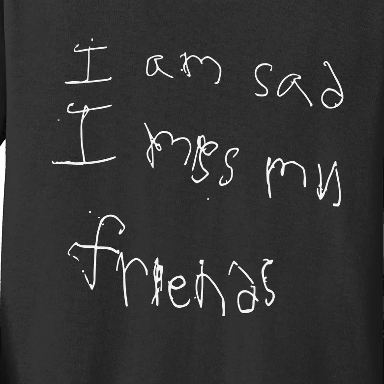 Darius Garland I Am Sad I Miss My Friends Kids Long Sleeve Shirt