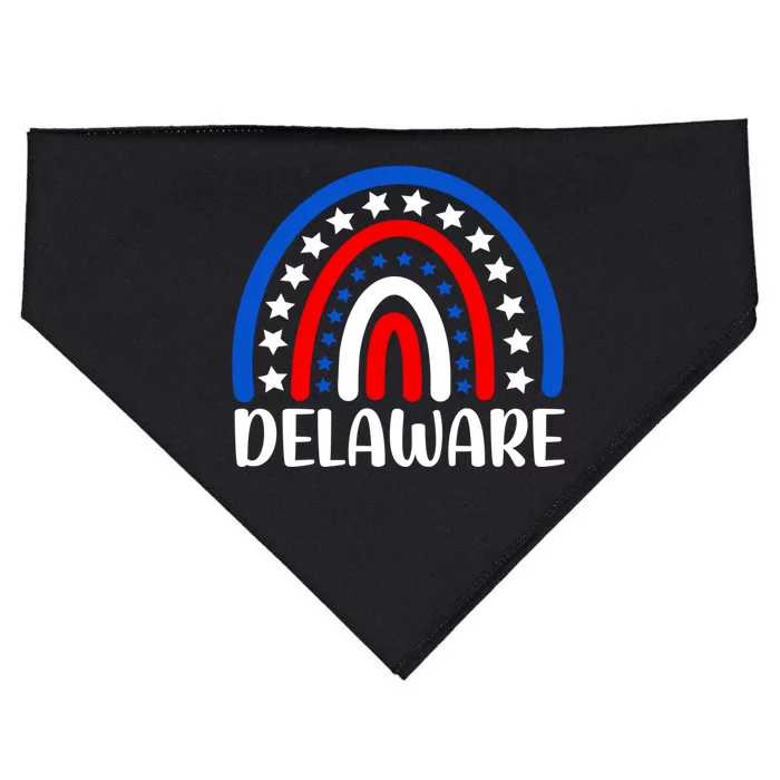 Delaware Gift I Love Delaware Usa Gift USA-Made Doggie Bandana