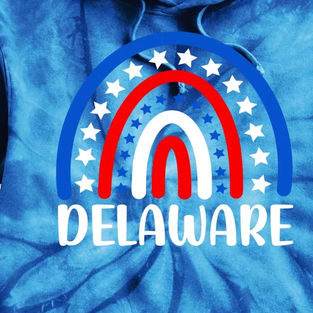 Delaware Gift I Love Delaware Usa Gift Tie Dye Hoodie