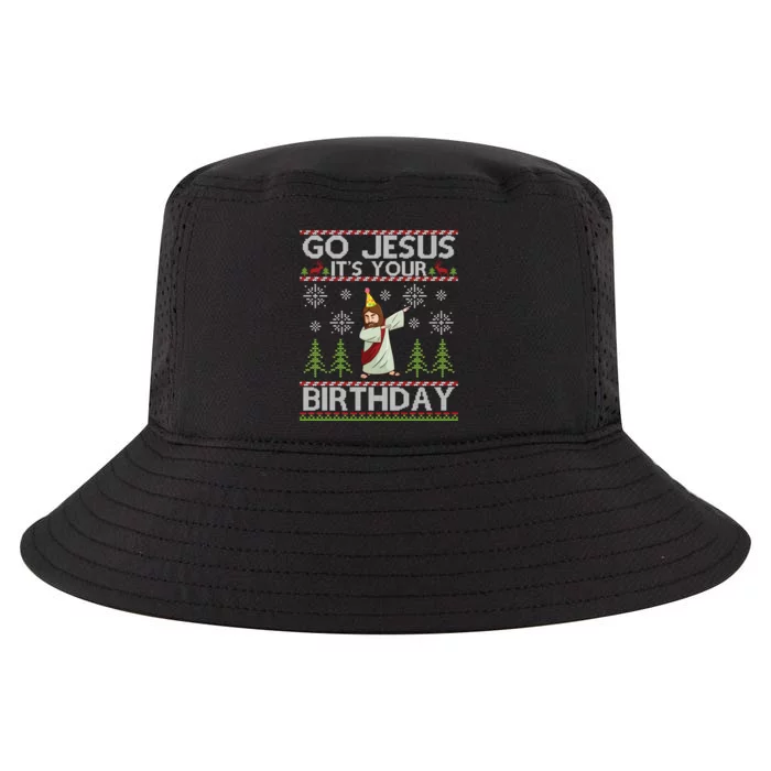 Dabbing Go Jesus ItS Your Birthday Merry Christmas Day Cool Comfort Performance Bucket Hat