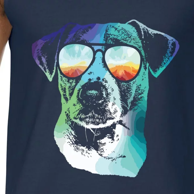 Disco Groovy Jack Russell Terrier Dog Gift Comfort Colors® Tank Top