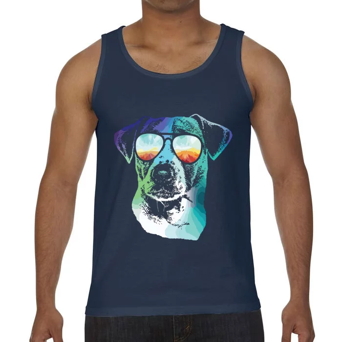 Disco Groovy Jack Russell Terrier Dog Gift Comfort Colors® Tank Top