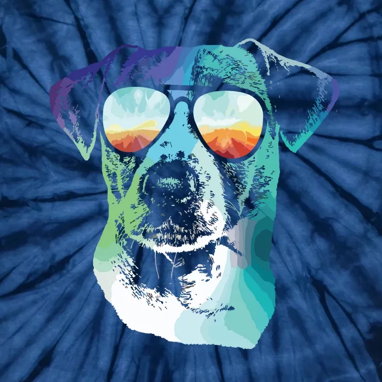 Disco Groovy Jack Russell Terrier Dog Gift Tie-Dye T-Shirt