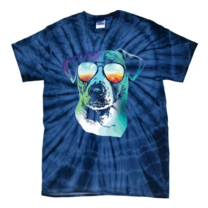 Disco Groovy Jack Russell Terrier Dog Gift Tie-Dye T-Shirt