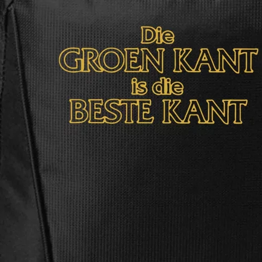 Die Groen Kant Is Die Beste Kant City Backpack