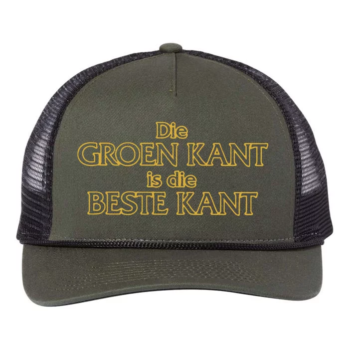 Die Groen Kant Is Die Beste Kant Retro Rope Trucker Hat Cap