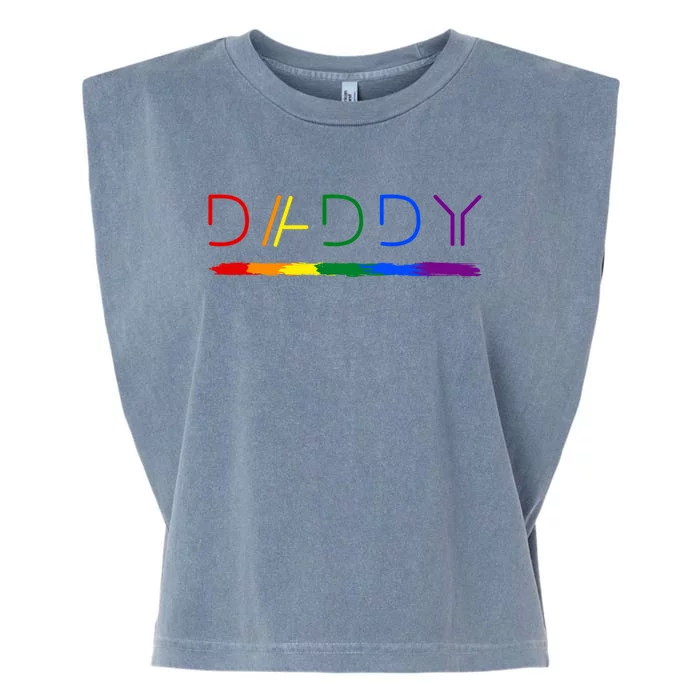 Daddy Gay Lesbian Pride Lgbtq Inspirational Ideal Gift Cute Gift Garment-Dyed Women's Muscle Tee