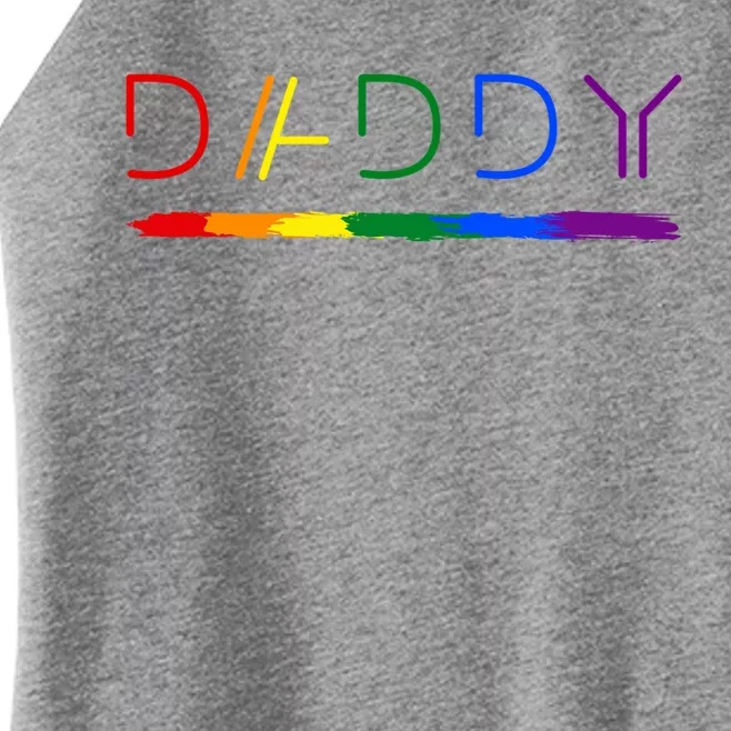 Daddy Gay Lesbian Pride Lgbtq Inspirational Ideal Gift Cute Gift Women’s Perfect Tri Rocker Tank