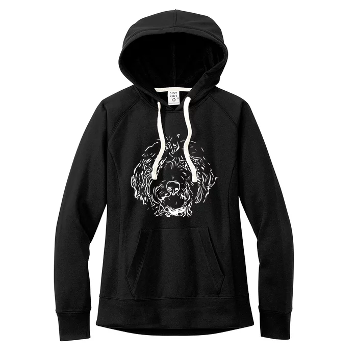 Doodles Goldendoodle Labradoodle Line Drawing Gift Women's Fleece Hoodie