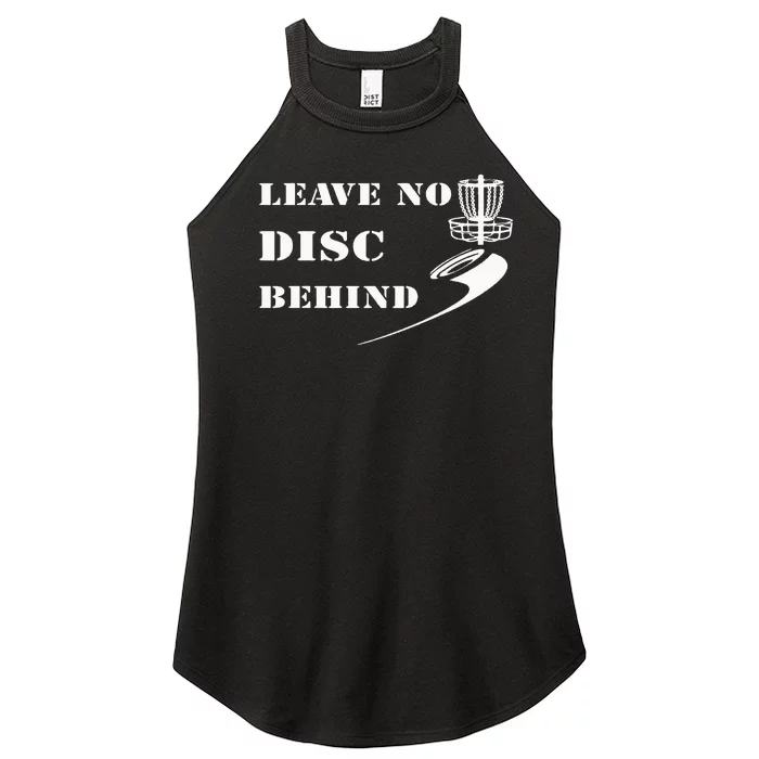 Disc Golf Leave No Disc Behind White II Women’s Perfect Tri Rocker Tank