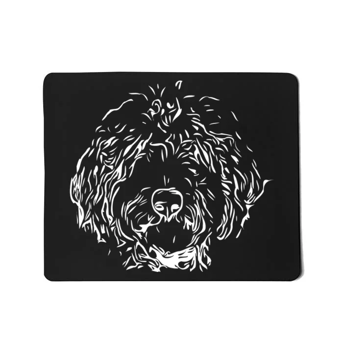 Doodles Goldendoodle Labradoodle Line Drawing Gift Mousepad