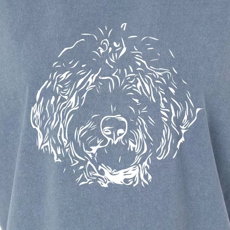 Doodles Goldendoodle Labradoodle Line Drawing Gift Garment-Dyed Women's Muscle Tee