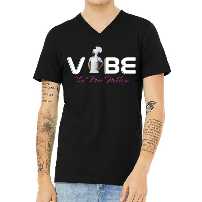 Diljit Goat Lover Funny Vibe Meri V-Neck T-Shirt