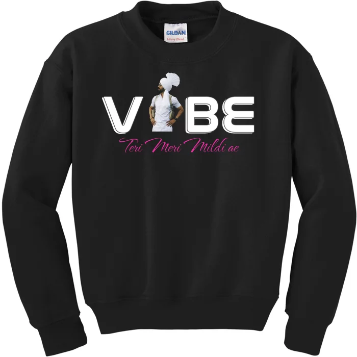 Diljit Goat Lover Funny Vibe Meri Kids Sweatshirt