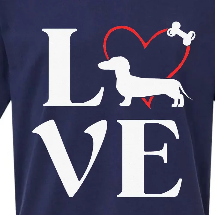 Dachshund Gifts Love Dogs For Dog Mama Sueded Cloud Jersey T-Shirt