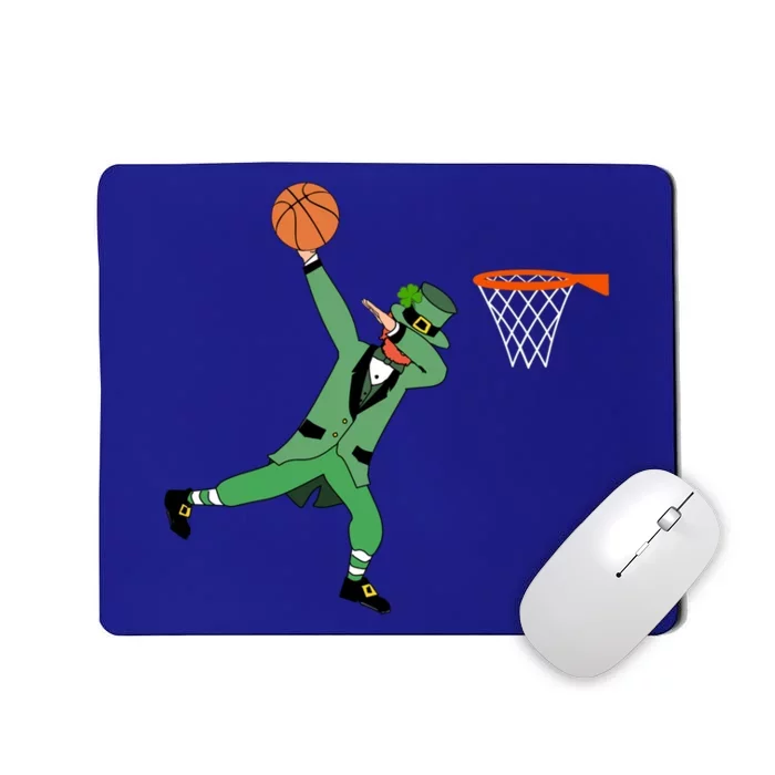 Dunking Green Leprechaun Basketball St Patricks Day Gift Great Gift Mousepad