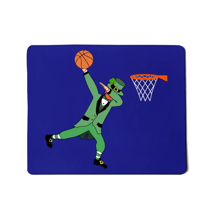 Dunking Green Leprechaun Basketball St Patricks Day Gift Great Gift Mousepad