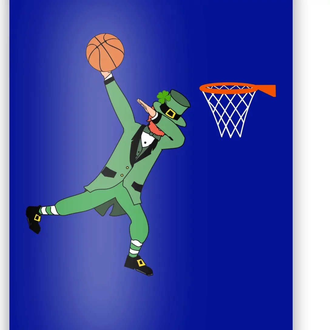 Dunking Green Leprechaun Basketball St Patricks Day Gift Great Gift Poster