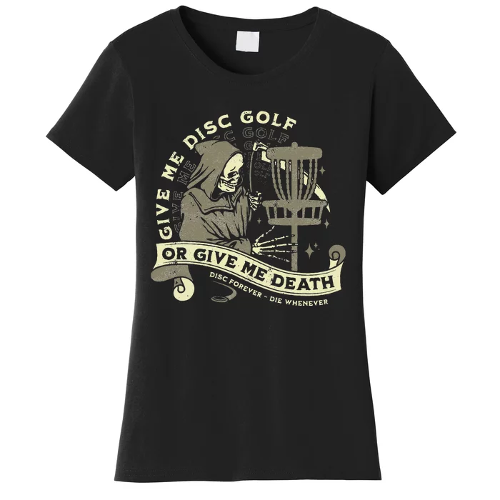 Disc Golf Lover's Funny Sarcastic Halloween Gift Women's T-Shirt