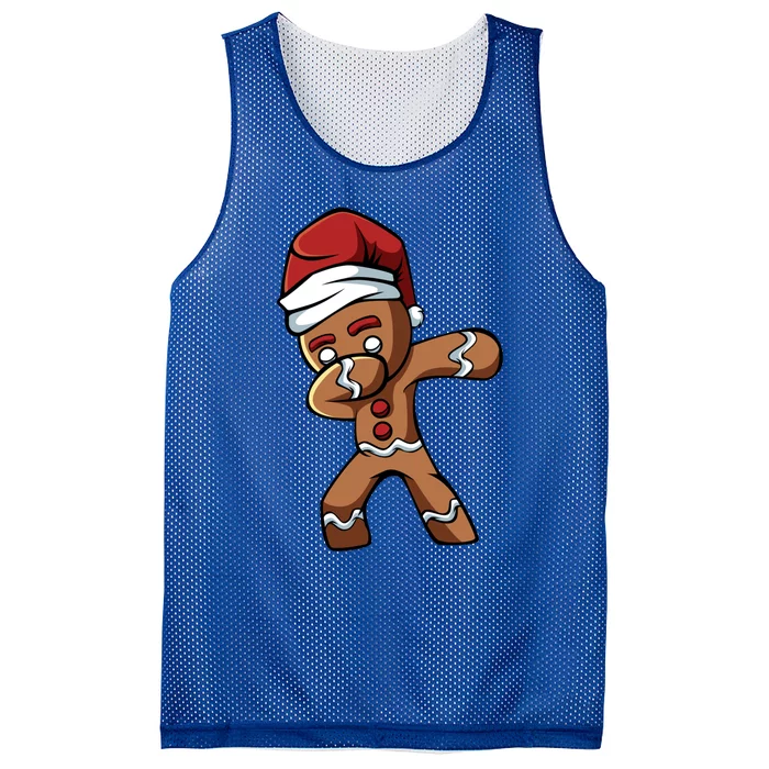 Dabbing Gingerbread Merry Christmas Ginger Cloves Bakery Gift Mesh Reversible Basketball Jersey Tank