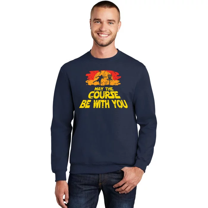 Disc Golf May The Course Be With You Trendy Golf Tall Sweatshirt