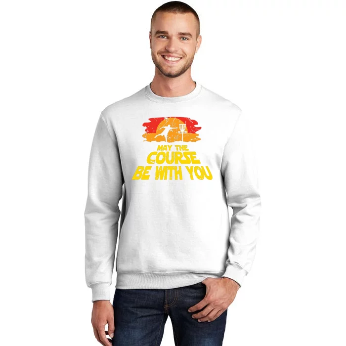 Disc Golf May The Course Be With You Trendy Golf Sweatshirt