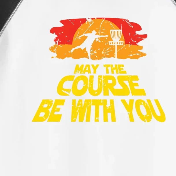 Disc Golf May The Course Be With You Trendy Golf Toddler Fine Jersey T-Shirt