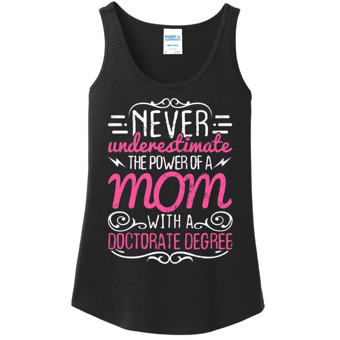 Doctorate Graduation Mom Ph.d. Proud Mothers Day Gift Ladies Essential Tank