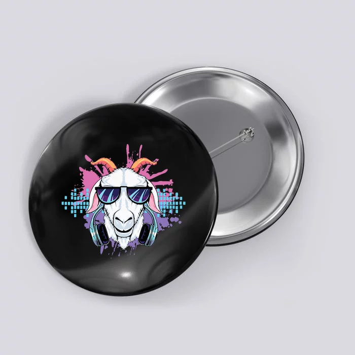 Dj Goat Music Electronic Goat Headphones House Trance Lover Button