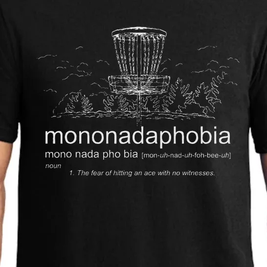 Disc Golf Mononadaphobia Funny Disk Golf Pajama Set