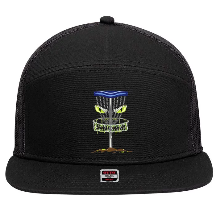 Disc Golf Men Disc Golf Monster 7 Panel Mesh Trucker Snapback Hat