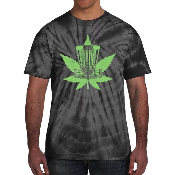 Disc Golf Marijuana Cannabis Leaf Weed Pot 420 Sport Tie-Dye T-Shirt