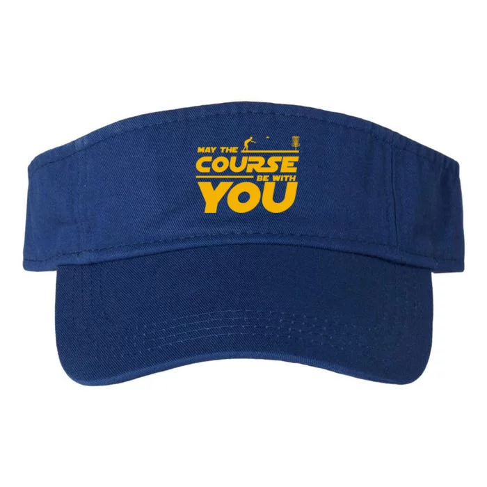 Disc Golf May The Course Be With You Frisbee Golf Gift Valucap Bio-Washed Visor