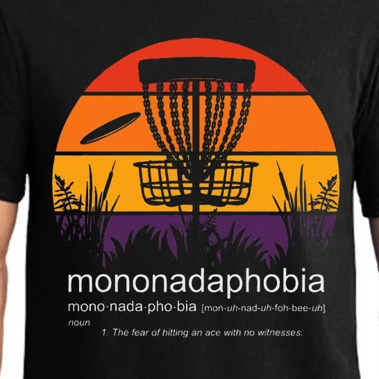 Disc Golf Mononadaphobia Funny Disk Golf Pajama Set