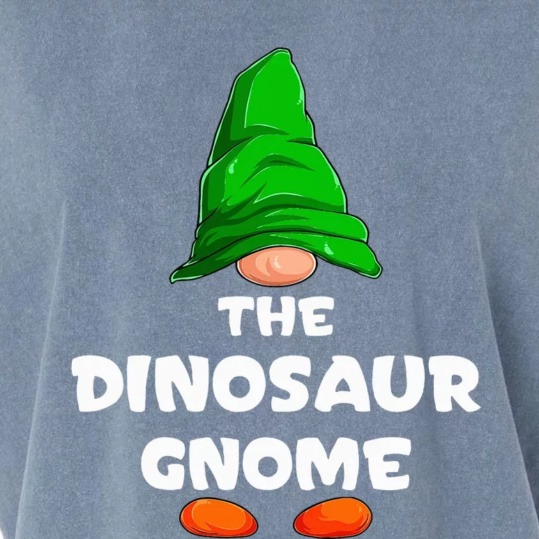 Dinosaur Gnome Matching Family Group Christmas Party Pajama Garment-Dyed Women's Muscle Tee