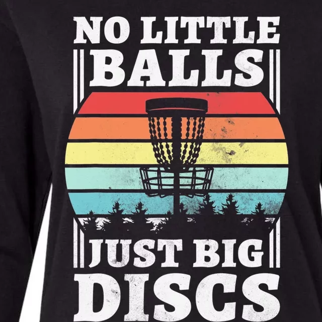 Disc Golf No Little Balls Just Big Discs Womens Cotton Relaxed Long Sleeve T-Shirt