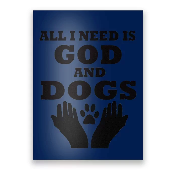 Dogs & God National Dog Day Poster