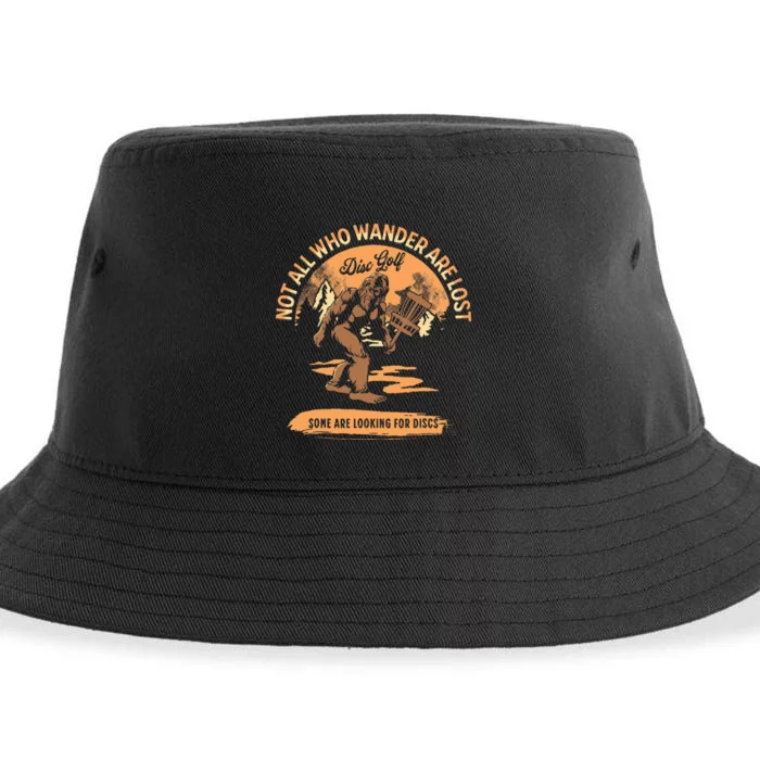 Disc Golf Not All Who Wander Are Lost Sustainable Bucket Hat