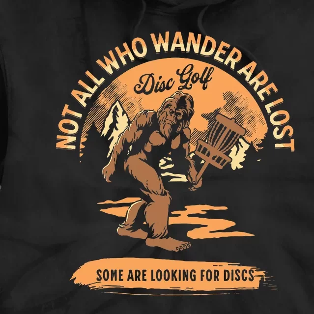 Disc Golf Not All Who Wander Are Lost Tie Dye Hoodie