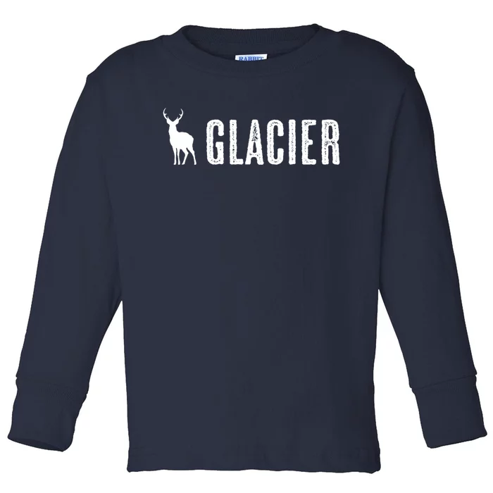 Deer Glacier National Park Toddler Long Sleeve Shirt