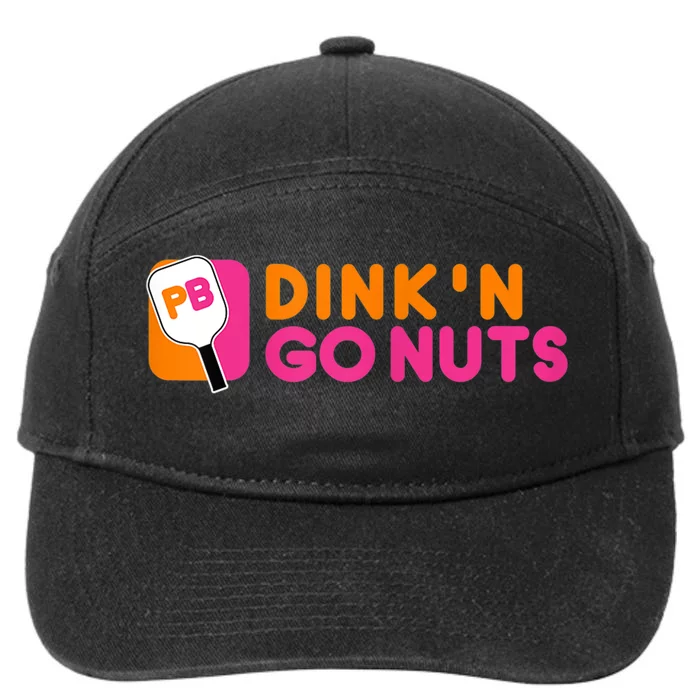 Dink'n Go Nuts Pickleball Paddle TShirt 7-Panel Snapback Hat