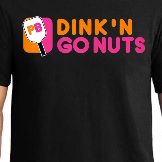 Dink'n Go Nuts Pickleball Paddle TShirt Pajama Set