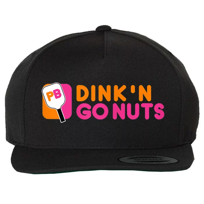 Dink'n Go Nuts Pickleball Paddle TShirt Wool Snapback Cap