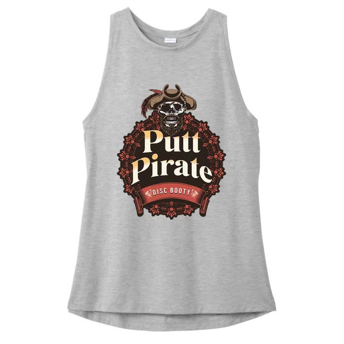 Disc Golf Putt Pirate Iii Funny Sarcastic Ladies Tri-Blend Wicking Tank