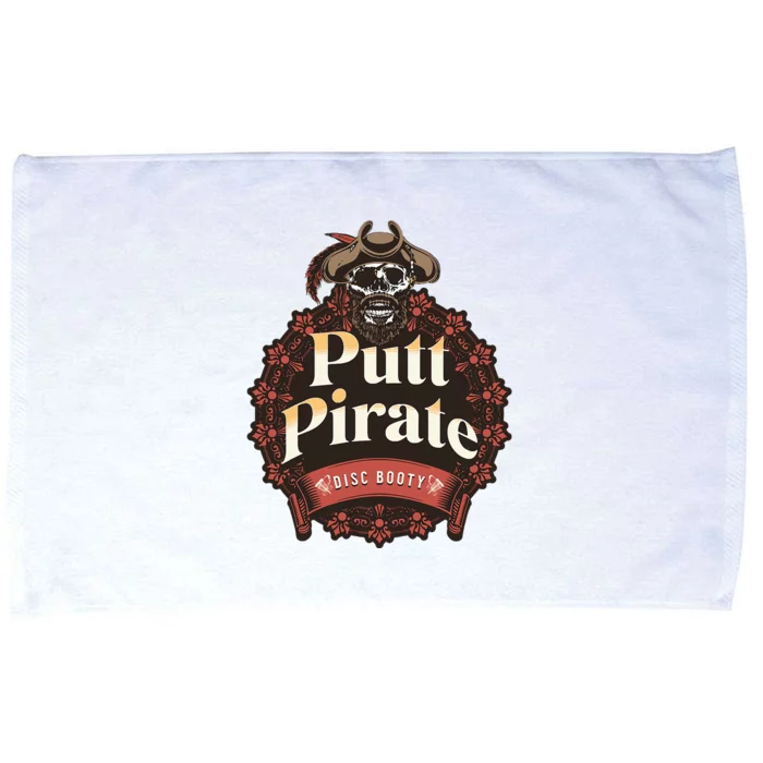 Disc Golf Putt Pirate Iii Funny Sarcastic Microfiber Hand Towel