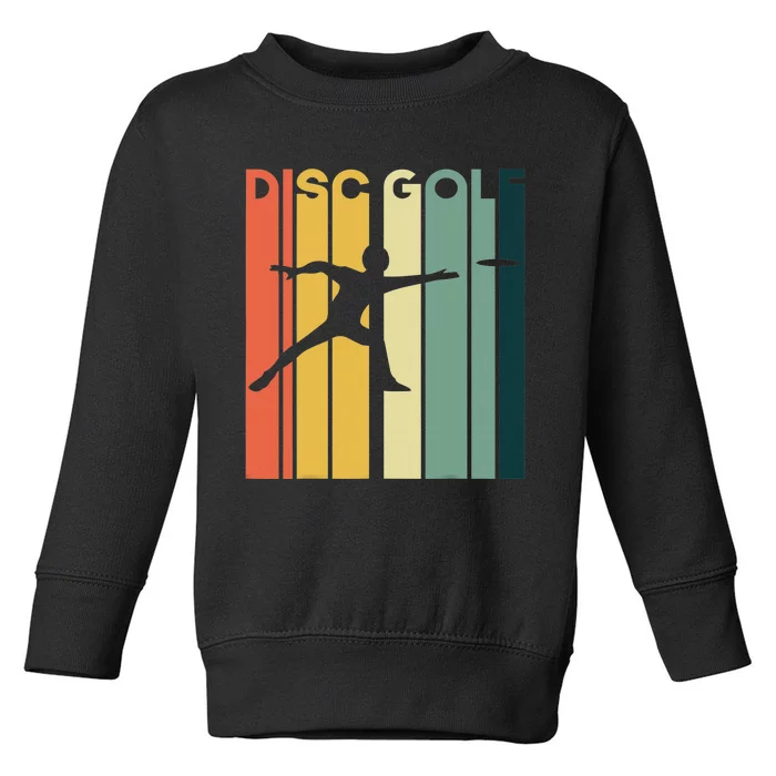 Disc Golf  Player Silhouette Sport Gift Toddler Sweatshirt