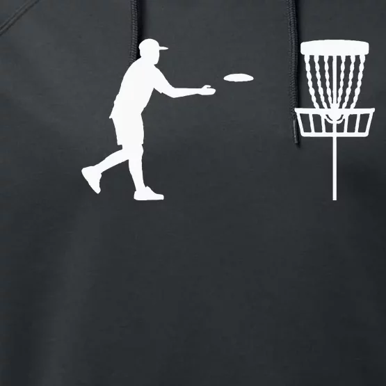 Disc golf player Performance Fleece Hoodie