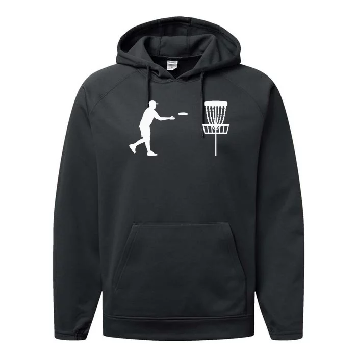 Disc golf player Performance Fleece Hoodie