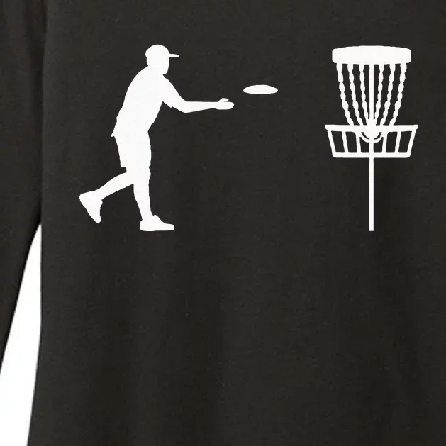 Disc golf player Womens CVC Long Sleeve Shirt