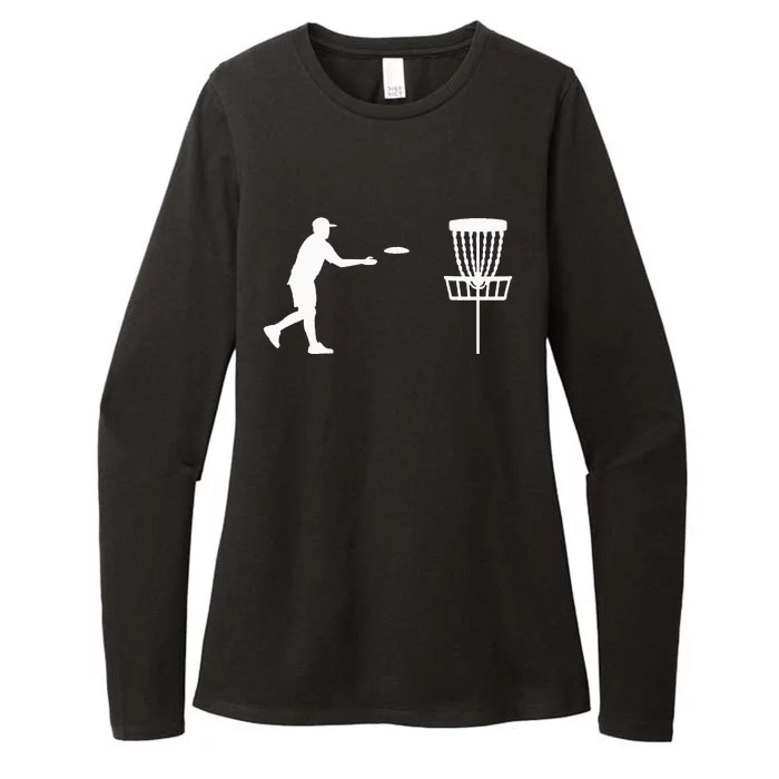 Disc golf player Womens CVC Long Sleeve Shirt